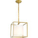 Franklin 1 Light 12 inch Brass Pendant Ceiling Light