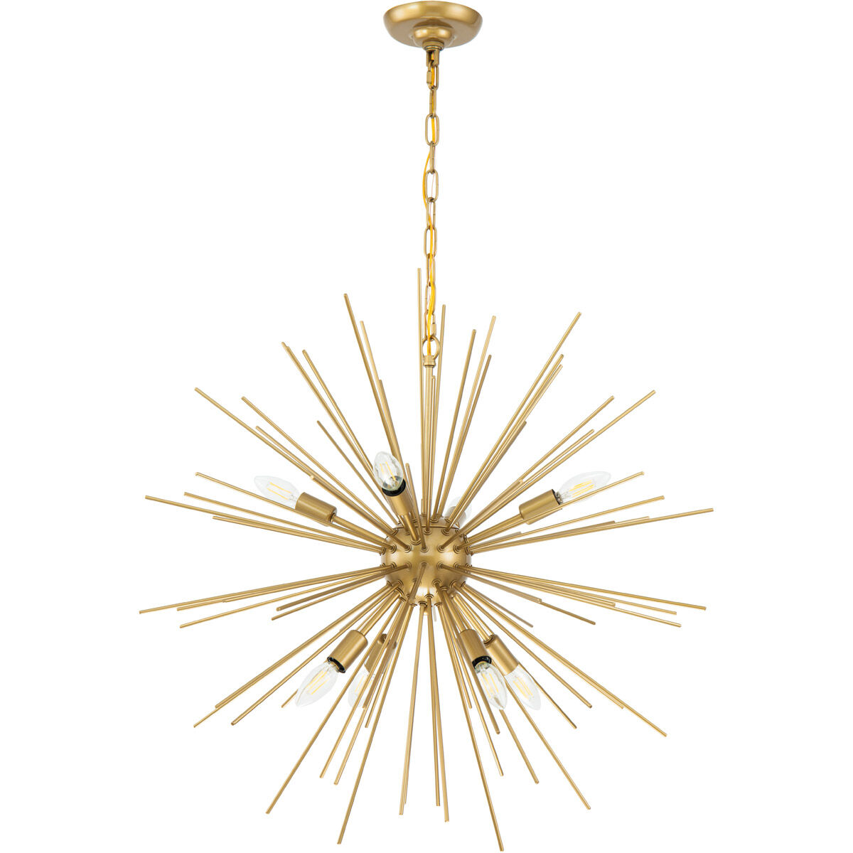 Esopus 8 Light 30 inch Brass Pendant Ceiling Light