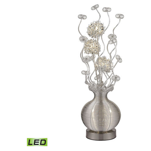 North York 33 inch 7 watt Silver Table Lamp Portable Light