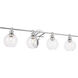 Syracuse 4 Light 38 inch Chrome Wall sconce Wall Light