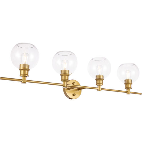 Syracuse 4 Light 38 inch Brass Wall sconce Wall Light
