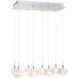 Bushkill 8 Light 23.5 inch Polished Chrome Linear Pendant Ceiling Light