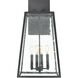 Logan 4 Light 27 inch Matte Black Outdoor Sconce