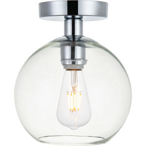 Huntington 1 Light 8 inch Chrome Flush Mount Ceiling Light