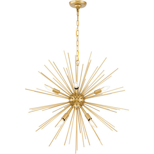 Esopus 8 Light 30 inch Brass Pendant Ceiling Light