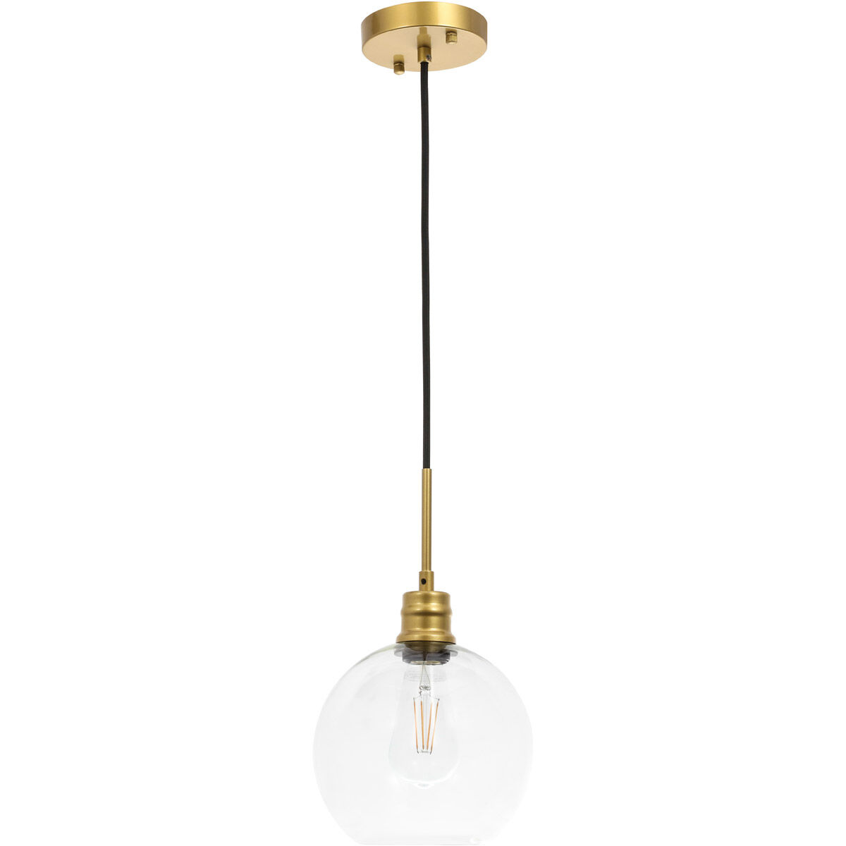 Rensselaer 1 Light 8 inch Brass Pendant Ceiling Light