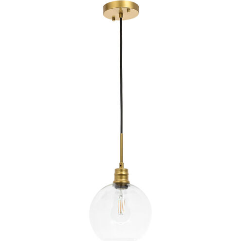 Rensselaer 1 Light 8 inch Brass Pendant Ceiling Light