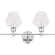 Rochester 2 Light 19 inch Chrome Wall sconce Wall Light