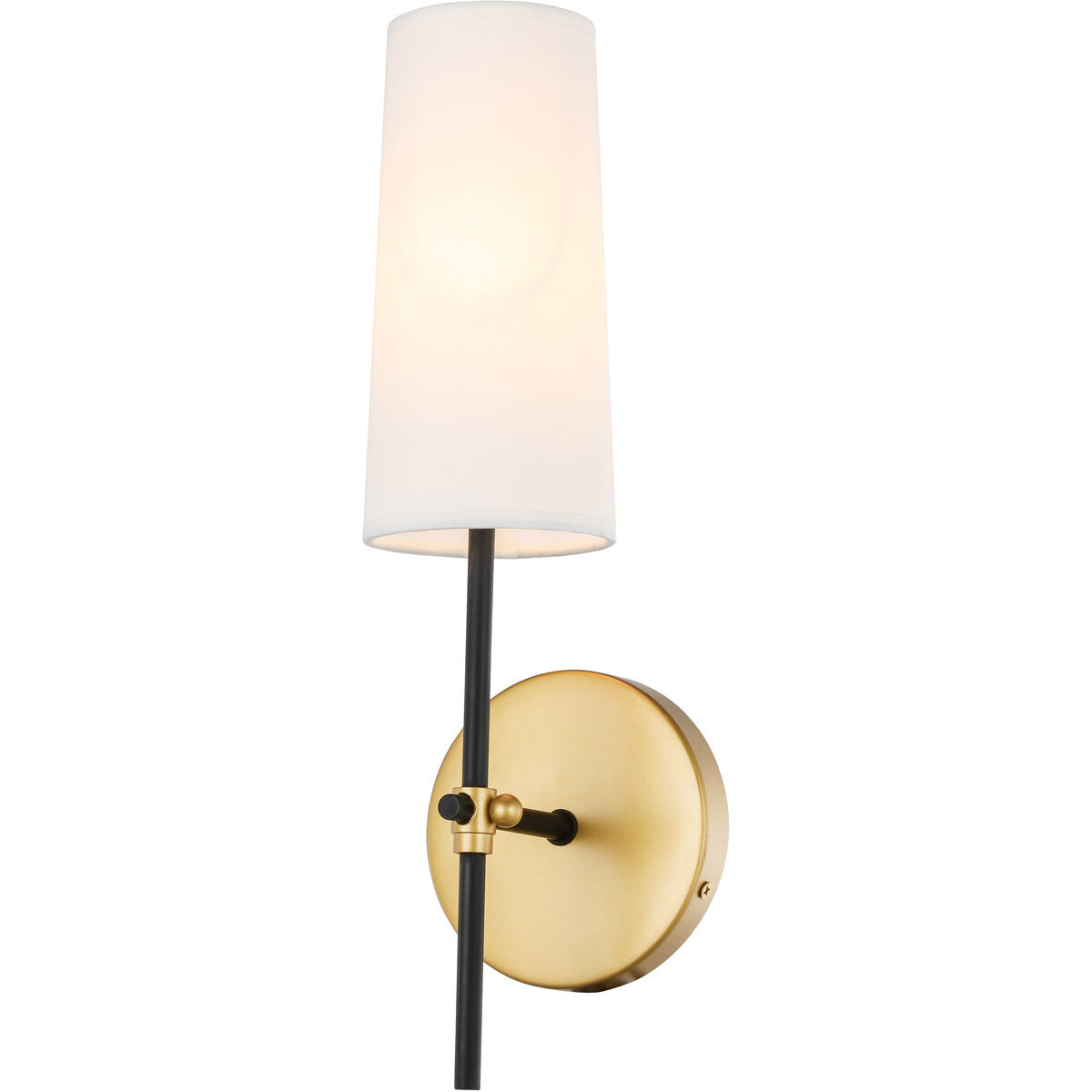 Brandywine 1 Light 5 inch Brass and Black Wall sconce Wall Light