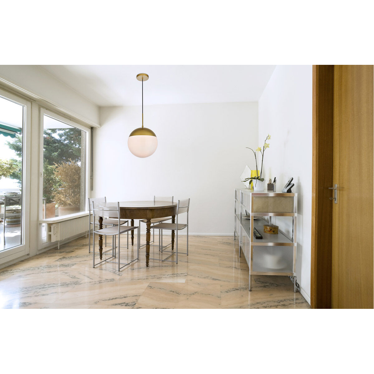 Oyster Bay 1 Light 12 inch Brass Pendant Ceiling Light