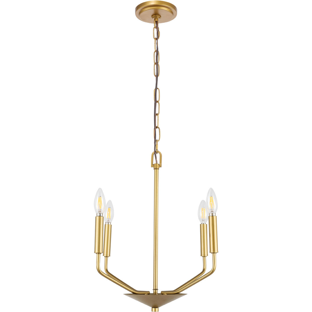 Geneseo 4 Light 18 inch Brass Pendant Ceiling Light