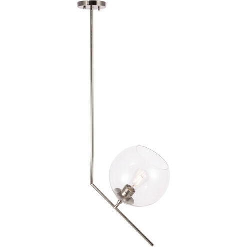 Monroe 1 Light 10 inch Chrome Pendant Ceiling Light