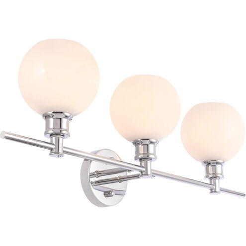 Syracuse 3 Light 28 inch Chrome Wall sconce Wall Light