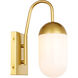 Malta 1 Light 4.8 inch Brass Wall sconce Wall Light