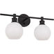 Syracuse 2 Light 19 inch Black Wall sconce Wall Light
