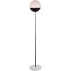 Oyster Bay 62 inch 40 watt Black Floor Lamp Portable Light