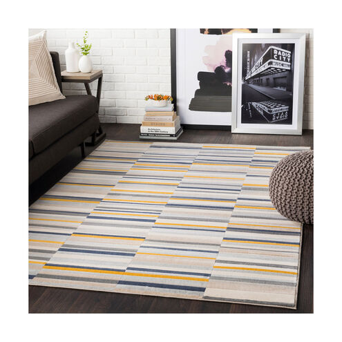 Islip 87 X 63 inch Mustard/Charcoal/Light Gray/Beige/Khaki/Taupe Rugs, Rectangle