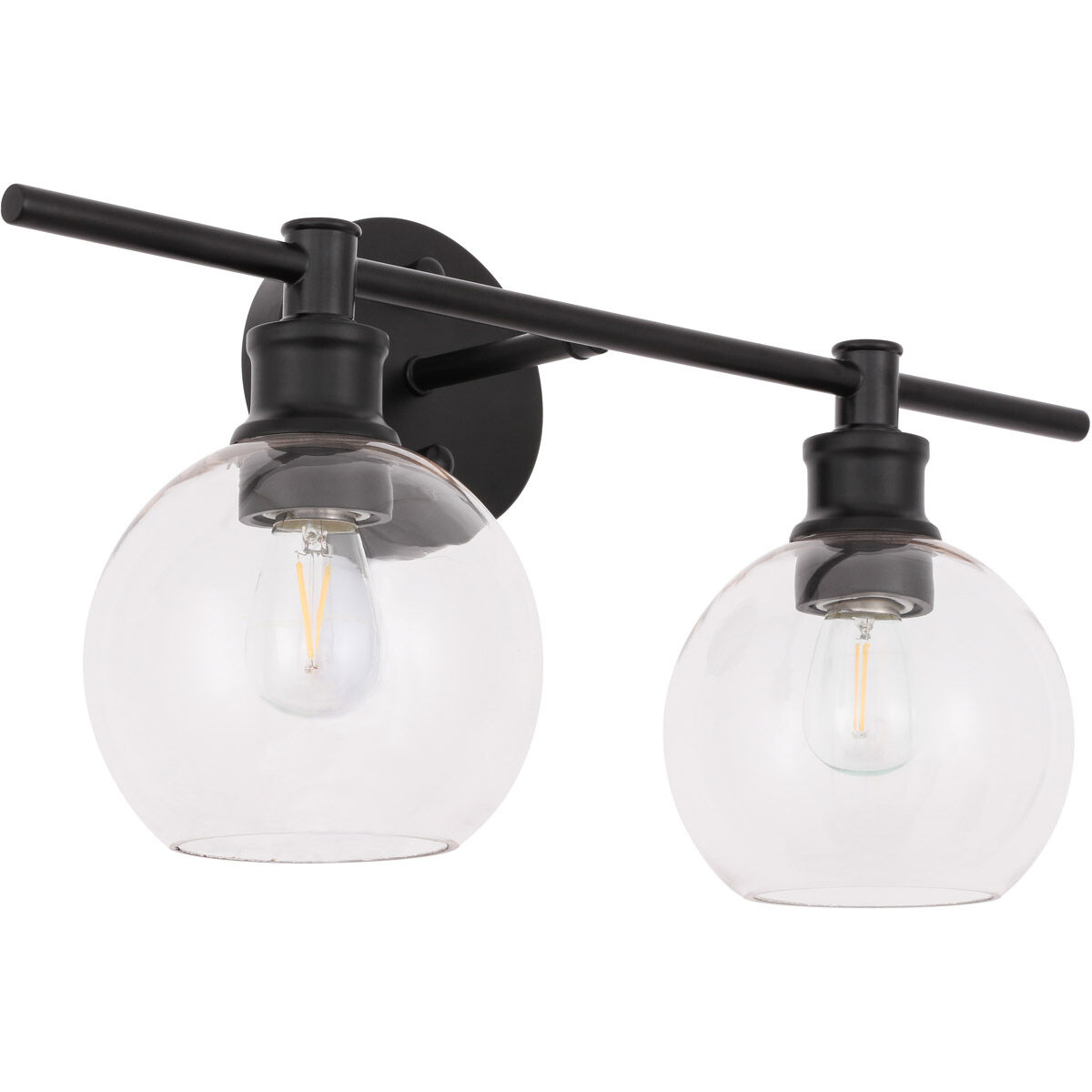 Syracuse 2 Light 19 inch Black Wall sconce Wall Light