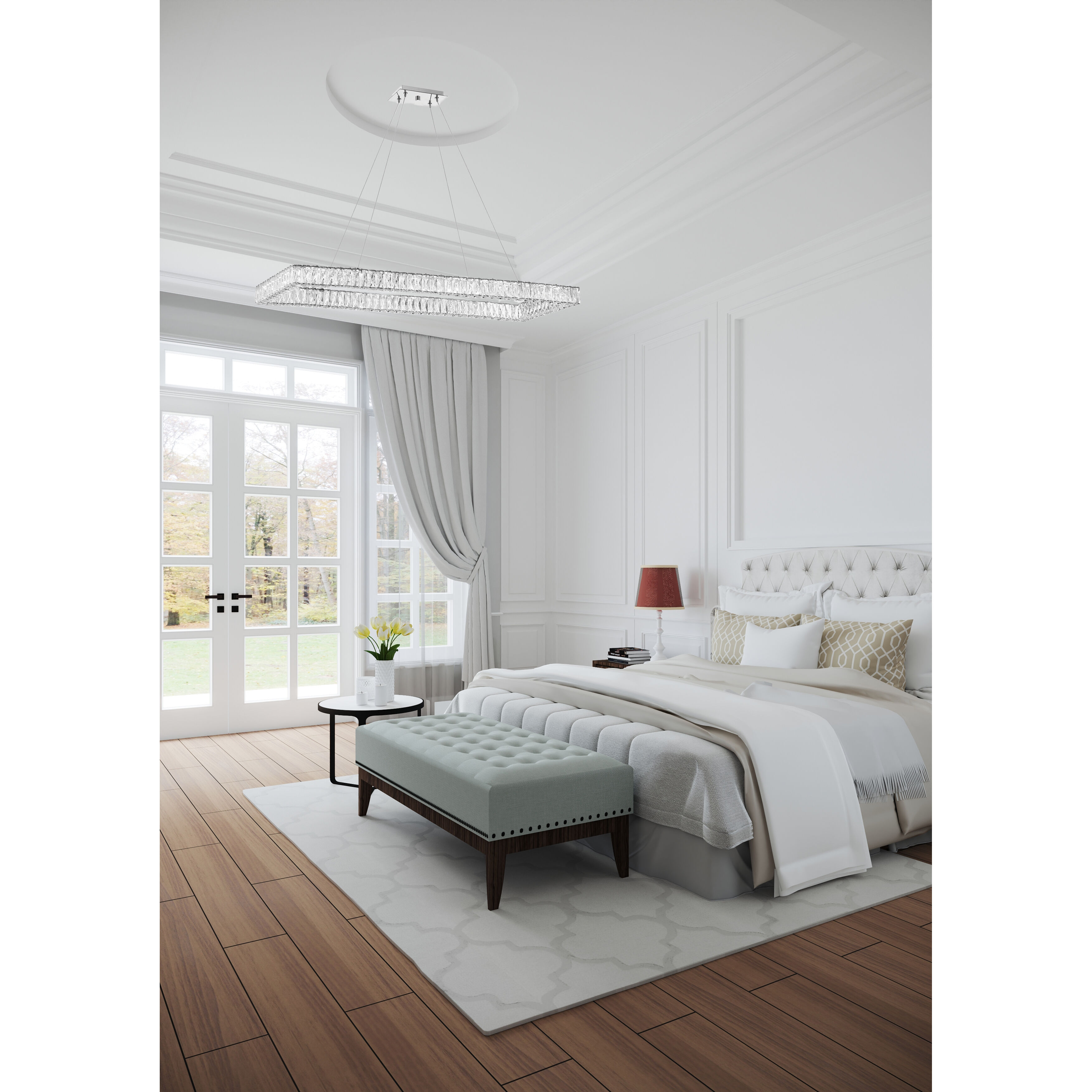 Dickinson 1 Light 50 inch Chrome Chandelier Ceiling Light