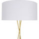 Moreau 66 inch 60 watt Brass Floor lamp Portable Light