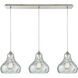 Canonsburg 3 Light 36 inch Satin Nickel Multi Pendant Ceiling Light, Configurable