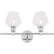 Rochester 2 Light 19 inch Chrome Wall sconce Wall Light