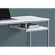 Exeter 48 X 22 inch White and Silver Computer Desk