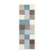 Colonie 91 X 31 inch Aqua Rug, Runner