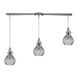 Union 3 Light 5 inch Polished Chrome Mini Pendant Ceiling Light, Linear