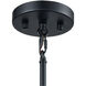 Clairton 1 Light 10 inch Matte Black with Satin Brass Mini Pendant Ceiling Light