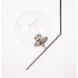 Monroe 1 Light 10 inch Chrome Pendant Ceiling Light
