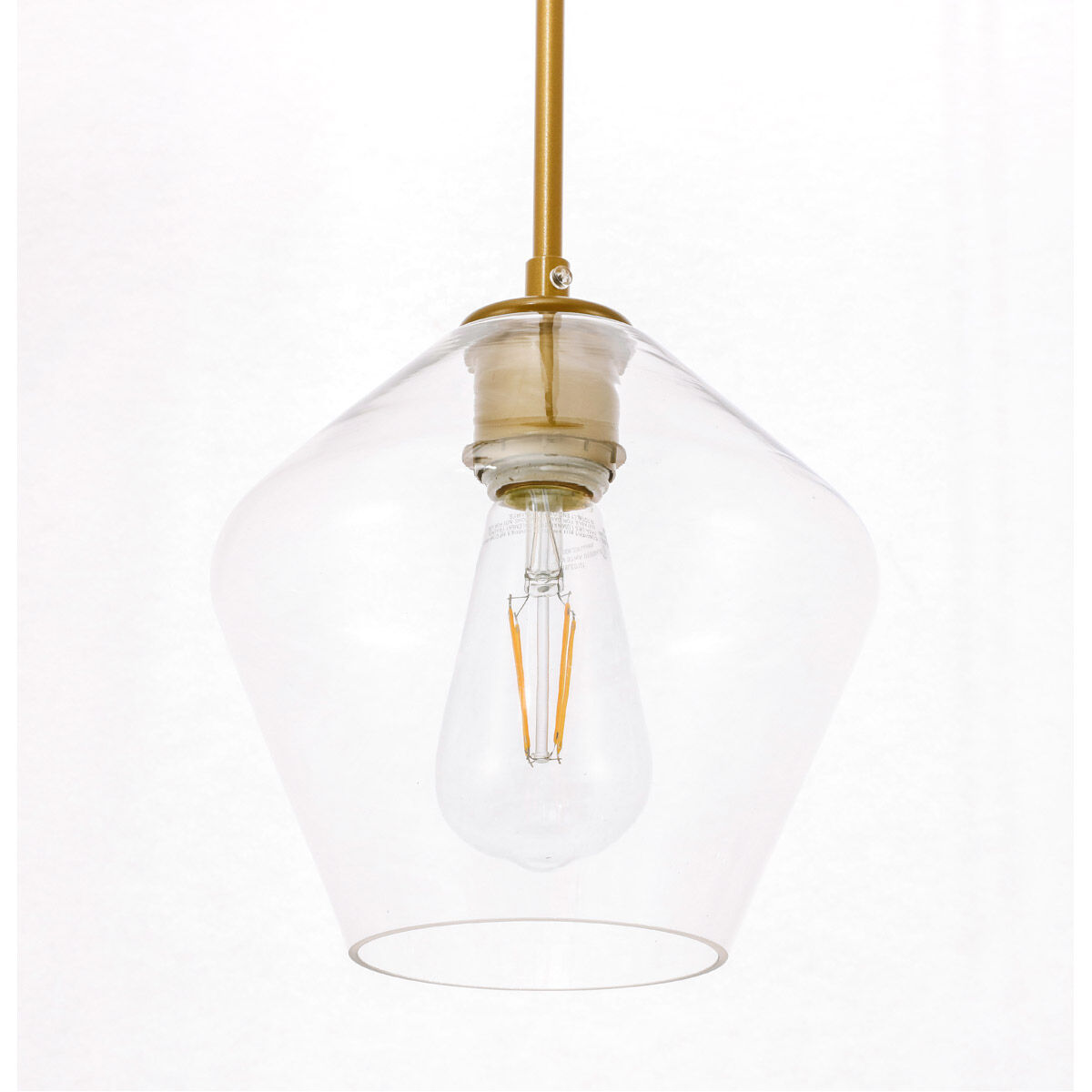 Rochester 1 Light 8 inch Brass Pendant Ceiling Light
