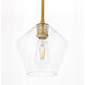 Rochester 1 Light 8 inch Brass Pendant Ceiling Light