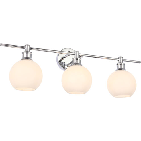 Syracuse 3 Light 28 inch Chrome Wall sconce Wall Light