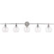 Syracuse 5 Light 47 inch Chrome Wall sconce Wall Light