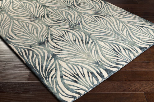 Quakertown 36 X 24 inch Deep Teal Rug, Rectangle