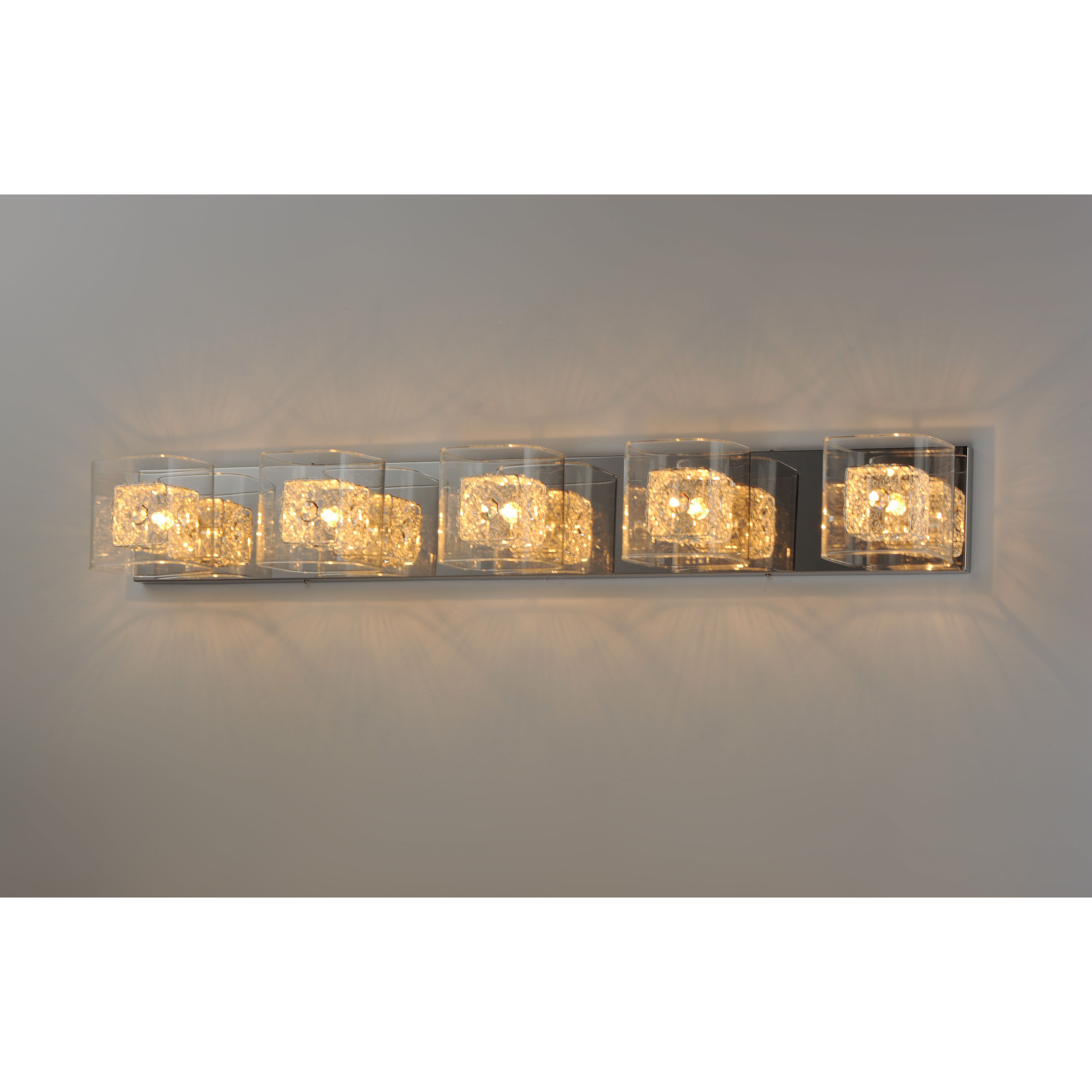 Westbury 5 Light 39 inch Polished Chrome Bath Vanity Light Wall Light