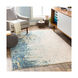 Islip 87 X 63 inch Aqua/Charcoal/Beige/Khaki/Light Gray/Mustard Rugs