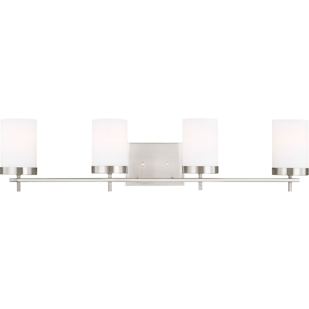 Reading 4 Light 34 inch Brushed Nickel Bath Vanity Wall Light