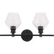 Rochester 2 Light 19 inch Black Wall sconce Wall Light