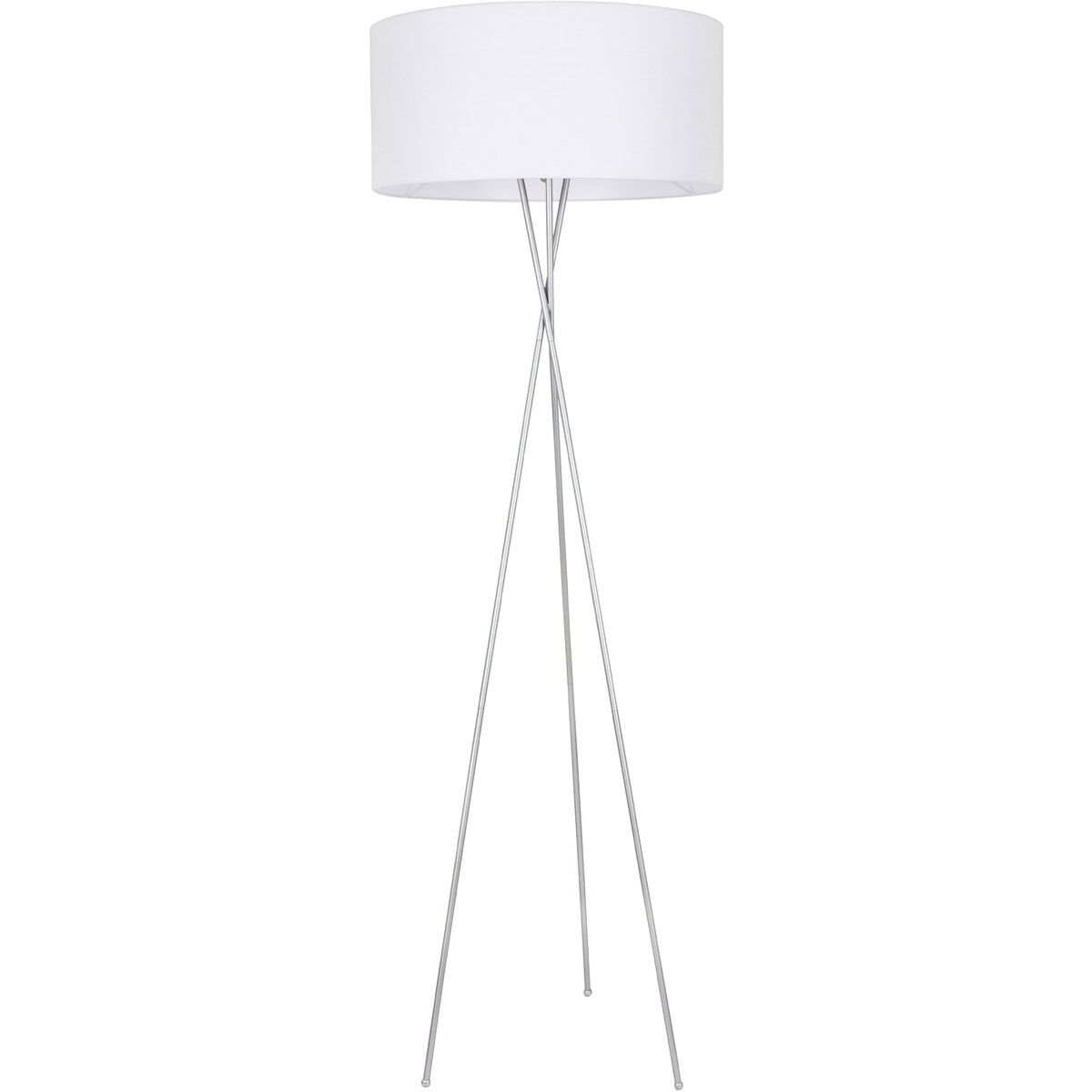 Moreau 66 inch 60 watt Silver Floor lamp Portable Light