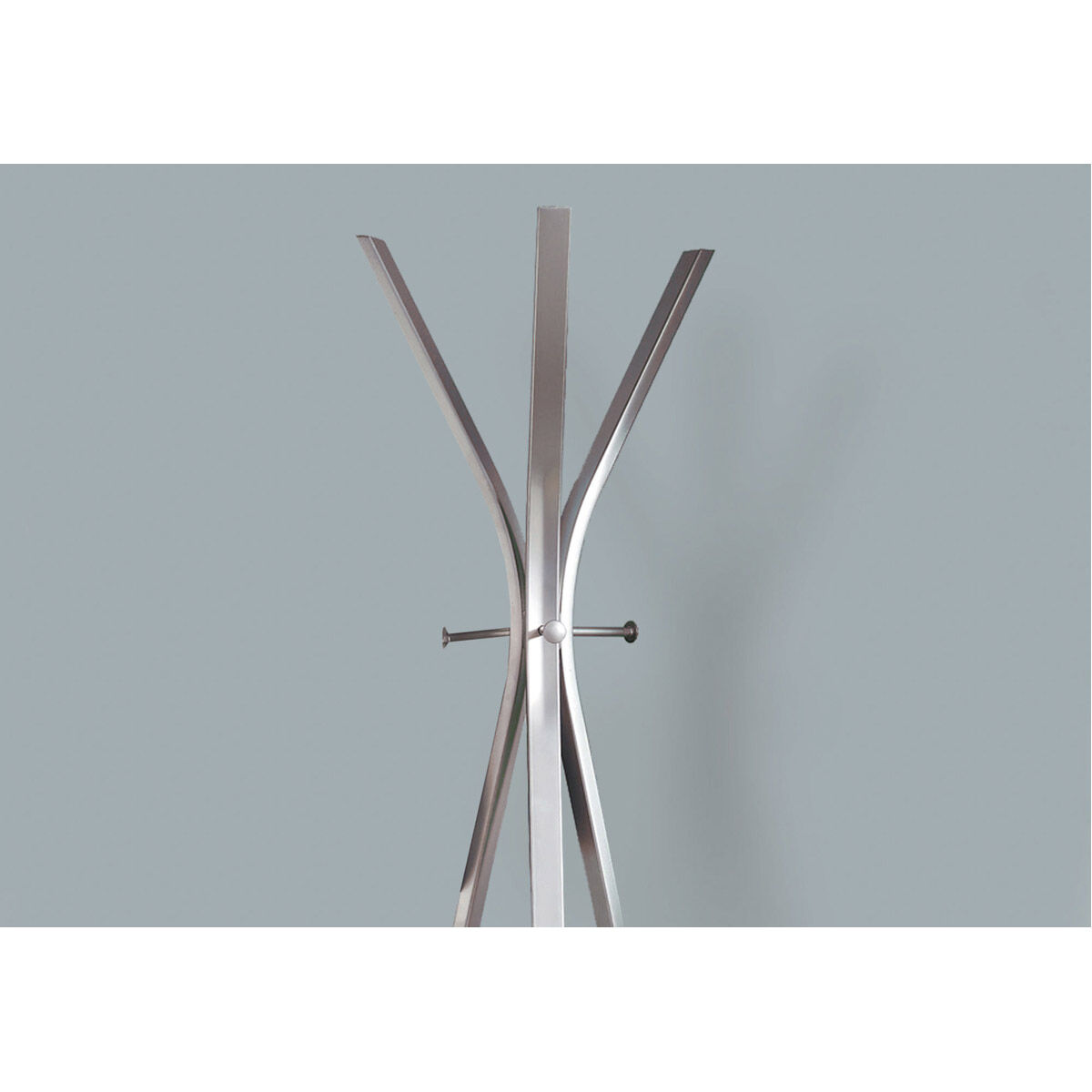 Auburn 72 inch Silver Coat Rack