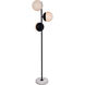 Oyster Bay 66 inch 40 watt Black Floor Lamp Portable Light