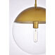 Oyster Bay 1 Light 14 inch Brass Pendant Ceiling Light