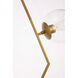 Monroe 2 Light 8 inch Brass Pendant Ceiling Light