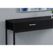 Halfmoon 48 X 12 inch Black Accent Table or Console Table