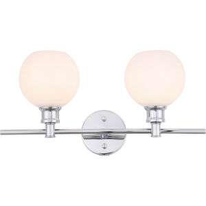 Syracuse 2 Light 19 inch Chrome Wall sconce Wall Light