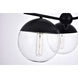 Oyster Bay 3 Light 21 inch Black Pendant Ceiling Light