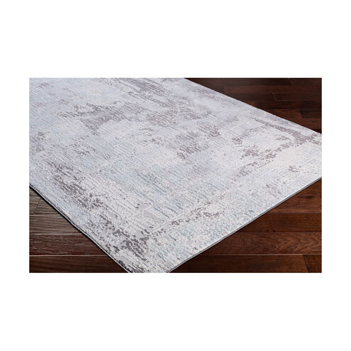 Springfield 91 X 63 inch Medium Gray/Silver Gray/White/Pale Blue/Denim Rugs, Rectangle