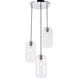 Syracuse 3 Light 16.3 inch Chrome Pendant Ceiling Light